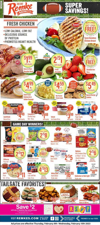 Remke (KY) Weekly Ad Flyer Specials February 9 to February 15, 2023