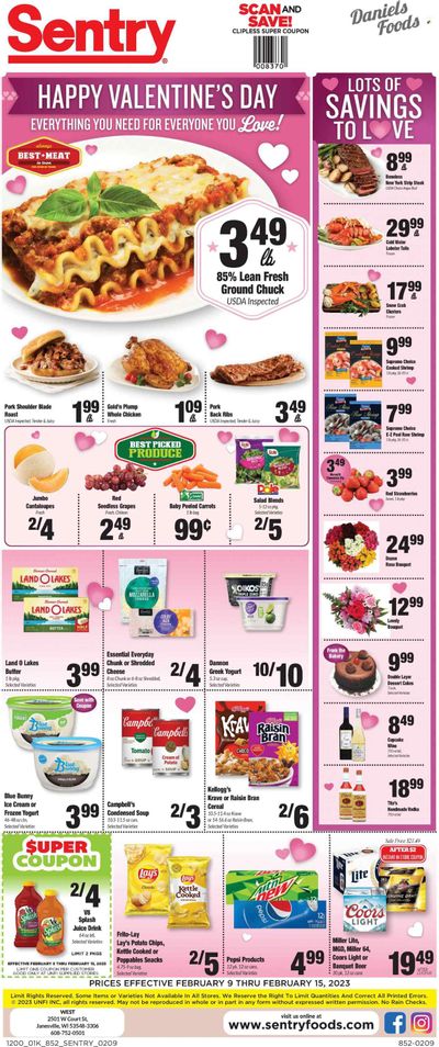 Sentry Foods (WI) Weekly Ad Flyer Specials February 9 to February 15, 2023
