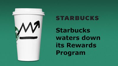 Starbucks Canada Changes to Rewards Program. Double Number of Points Needed for Free Coffee