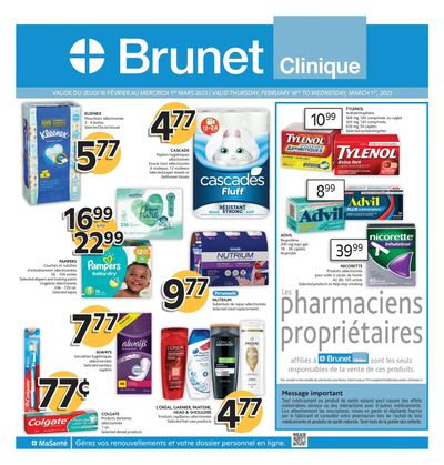 Brunet Clinique Flyer February 16 to March 1