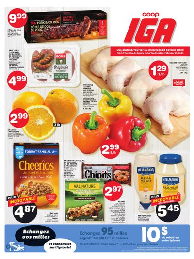 Coop IGA Flyer February 16 to 22