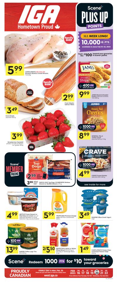 IGA (West) Flyer February 16 to 22