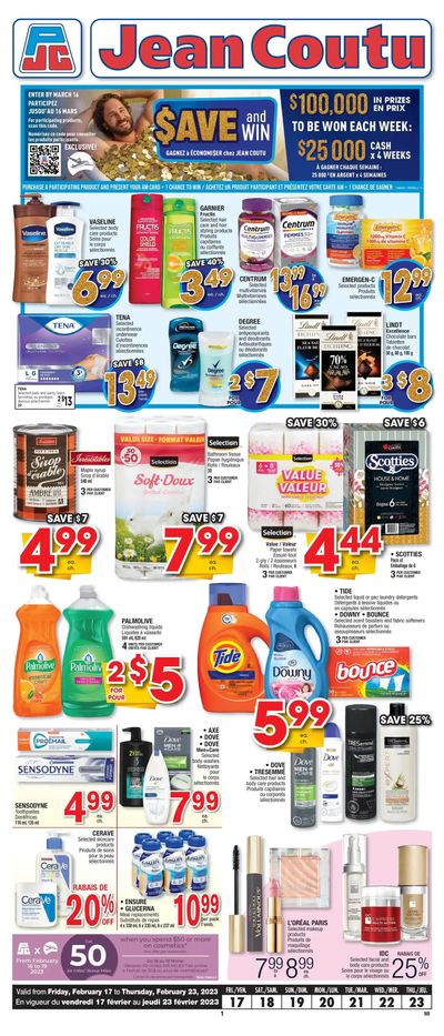 Jean Coutu (NB) Flyer February 17 to 23