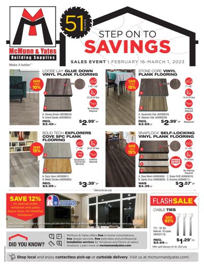 McMunn & Yates Building Supplies Flyer February 16 to March 1