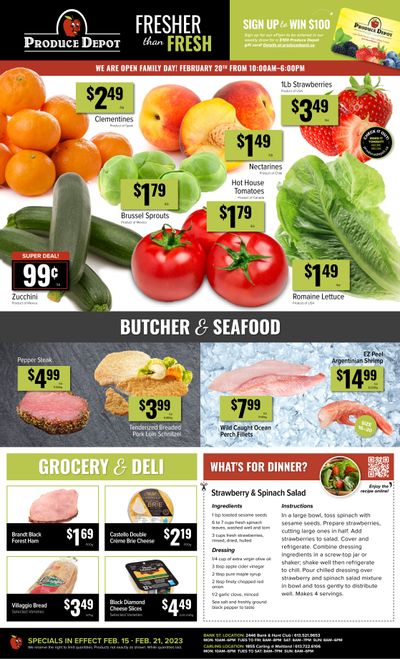 Produce Depot Flyer February 15 to 21