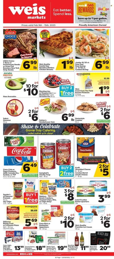 Weis (MD, NY, PA) Weekly Ad Flyer Specials February 9 to February 15, 2023