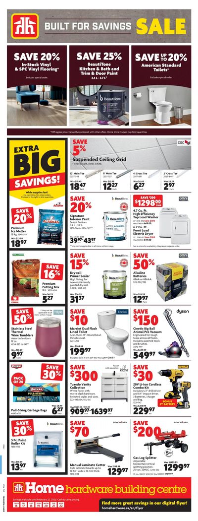 Home Hardware Building Centre (Atlantic) Flyer February 16 to 22