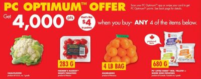 No Frills Ontario: 87 Cents Cauliflower After Price Match and PC Optimum Points Offer