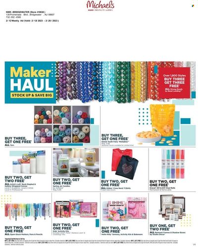 Michaels Weekly Ad Flyer Specials February 12 to February 20, 2023
