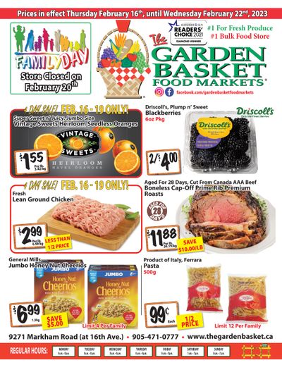 The Garden Basket Flyer February 16 to 22