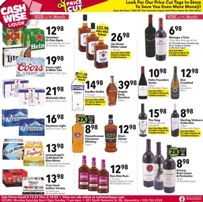 Cash Wise Liquor Only (MN) Weekly Ad Flyer Specials February 12 to February 18, 2023