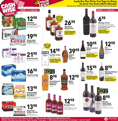 Cash Wise Liquor Only (MN) Weekly Ad Flyer Specials February 12 to February 18, 2023