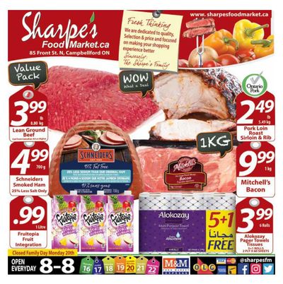 Sharpe's Food Market Flyer February 16 to 22