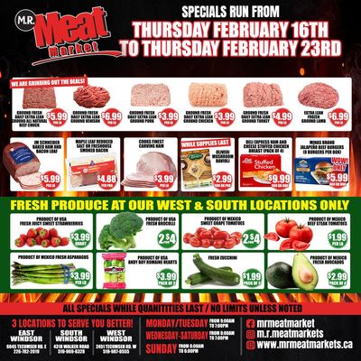 M.R. Meat Market Flyer February 16 to 23