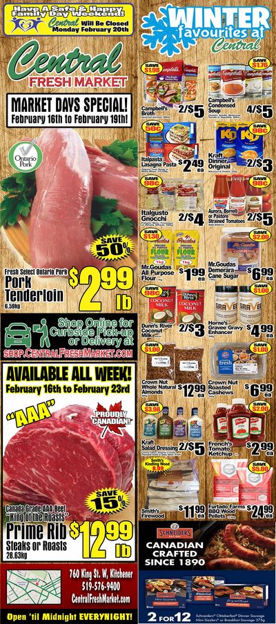 Central Fresh Market Flyer February 16 to 23