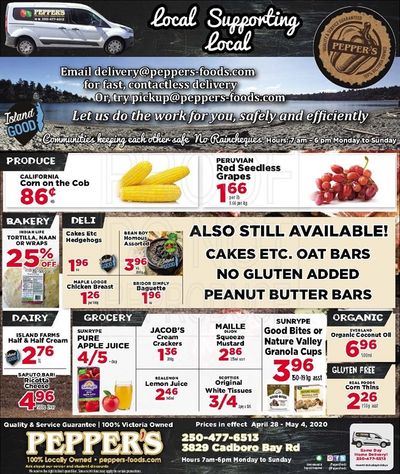 Pepper's Foods Flyer April 28 to May 4