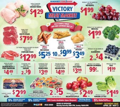 Victory Meat Market Flyer April 28 to May 2