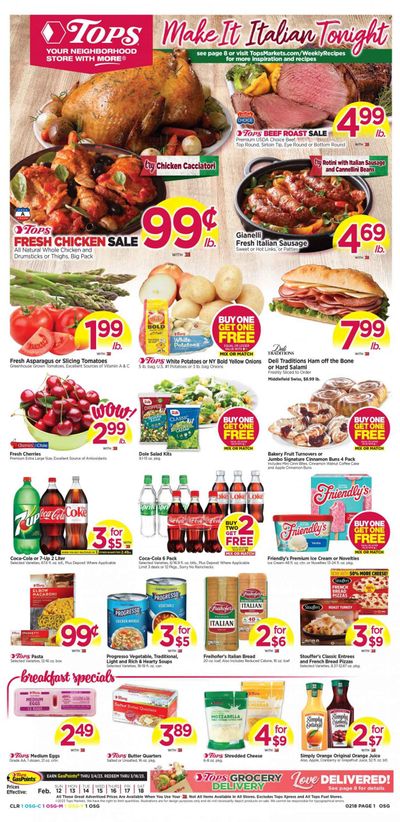 Tops Weekly Ad Flyer Specials February 12 to February 18, 2023