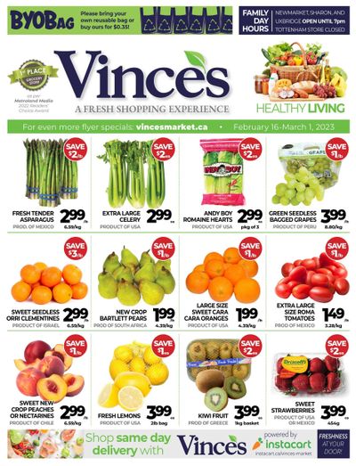 Vince's Market Flyer February 16 to March 1