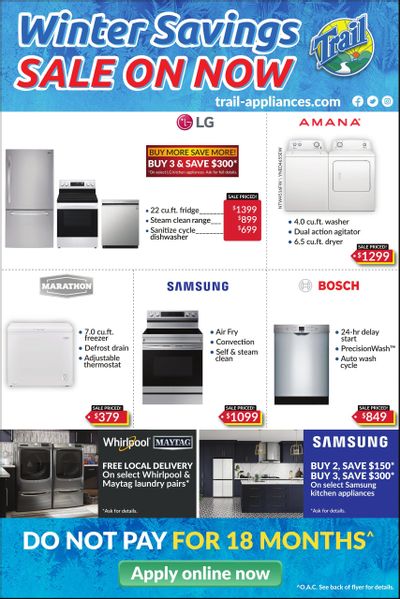 Trail Appliances (AB & SK) Flyer February 16 to 22