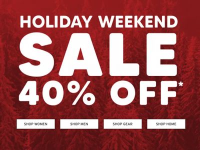 Eddie Bauer Canada Holiday Weekend Sale: Save 40% OFF + Extra 40% OFF Clearance