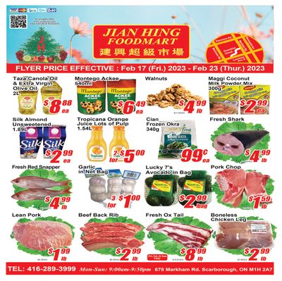 Jian Hing Foodmart (Scarborough) Flyer February 17 to 23
