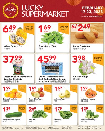 Lucky Supermarket (Edmonton) Flyer February 17 to 23