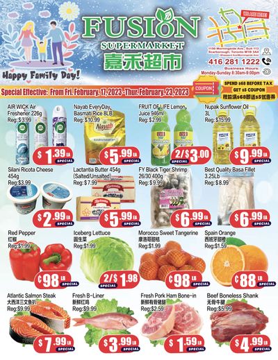 Fusion Supermarket Flyer February 17 to 23