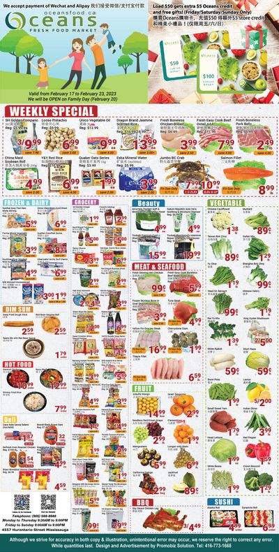 Oceans Fresh Food Market (Mississauga) Flyer February 17 to 23