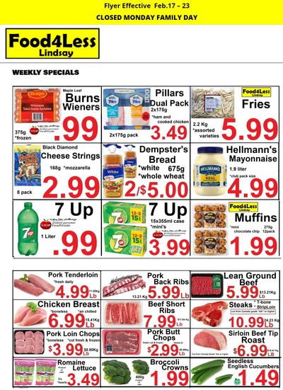 Food 4 Less (Lindsay) Flyer February 17 to 23
