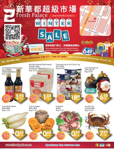 Fresh Palace Supermarket Flyer February 17 to 23