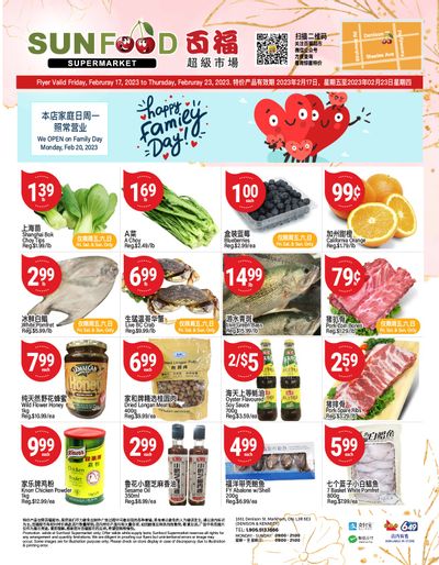 Sunfood Supermarket Flyer February 17 to 23