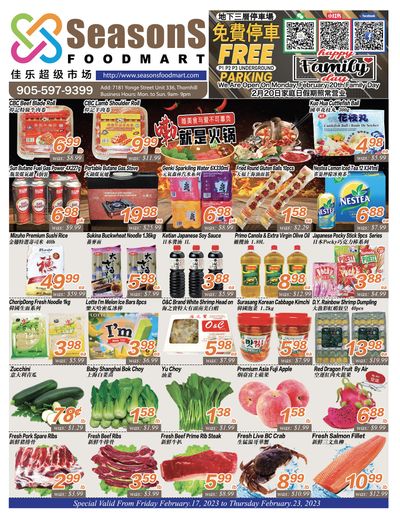 Seasons Food Mart (Thornhill) Flyer February 17 to 23