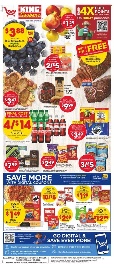 King Soopers (CO) Weekly Ad Flyer Specials February 15 to February 21, 2023