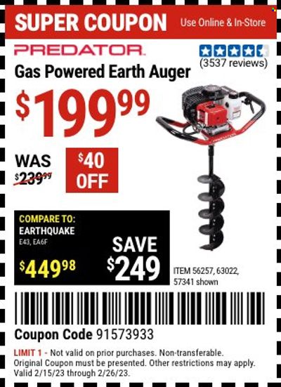 Harbor Freight Weekly Ad Flyer Specials February 15 to February 26, 2023