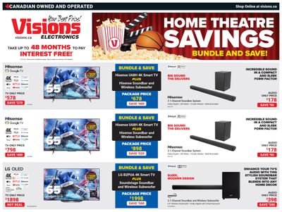 Visions Electronics Home Theatre Savings Flyer February 17 to 23