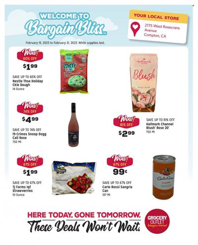 Grocery Outlet (CA, ID, OR, PA, WA) Weekly Ad Flyer Specials February 15 to February 21, 2023