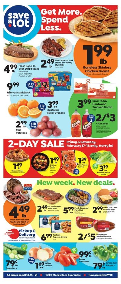 Save a Lot (FL) Weekly Ad Flyer Specials February 15 to February 21, 2023