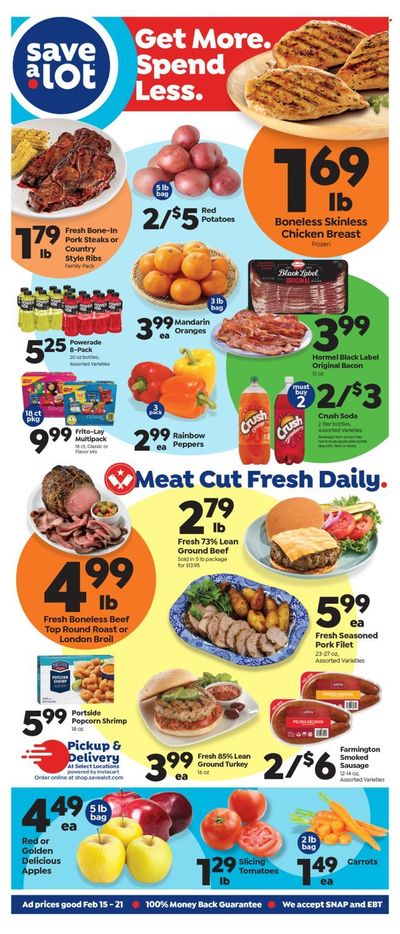Save a Lot (FL) Weekly Ad Flyer Specials February 15 to February 21, 2023