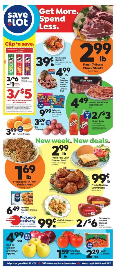 Save a Lot (NJ, PA) Weekly Ad Flyer Specials February 15 to February 21, 2023