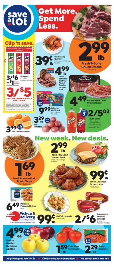 Save a Lot (PA) Weekly Ad Flyer Specials February 15 to February 21, 2023