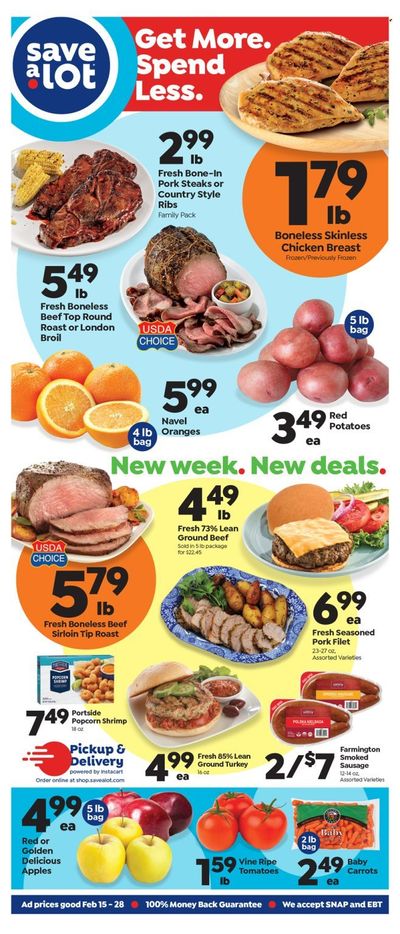 Save a Lot (NJ) Weekly Ad Flyer Specials February 15 to February 28, 2023