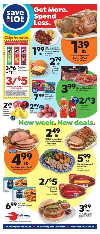Save a Lot (IN) Weekly Ad Flyer Specials February 15 to February 21, 2023