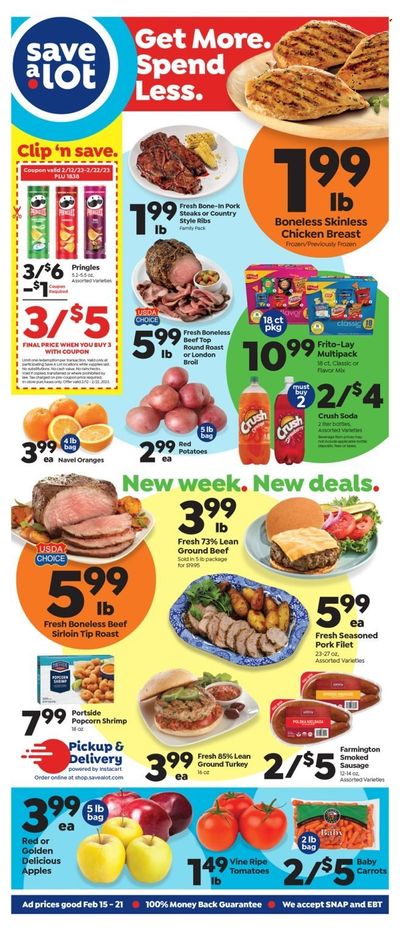 Save a Lot (MA, RI) Weekly Ad Flyer Specials February 15 to February 21, 2023