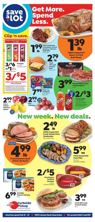 Save a Lot (IN) Weekly Ad Flyer Specials February 15 to February 21, 2023
