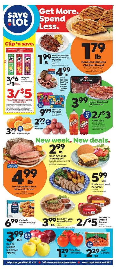 Save a Lot (MO) Weekly Ad Flyer Specials February 15 to February 21, 2023