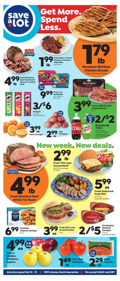 Save a Lot (TN) Weekly Ad Flyer Specials February 15 to February 21, 2023
