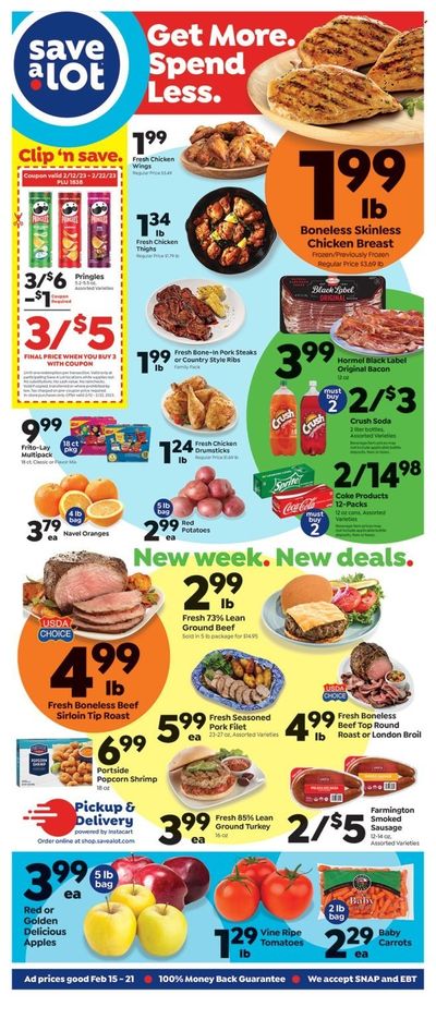 Save a Lot (KS, MO) Weekly Ad Flyer Specials February 15 to February 21, 2023