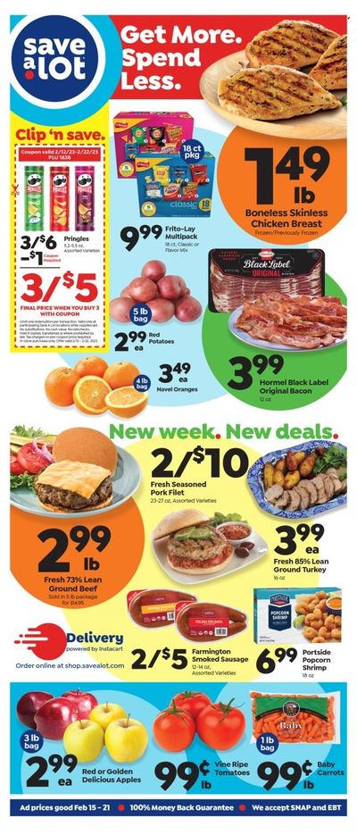 Save a Lot (IL) Weekly Ad Flyer Specials February 15 to February 21, 2023
