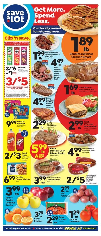Save a Lot (WI) Weekly Ad Flyer Specials February 15 to February 22, 2023